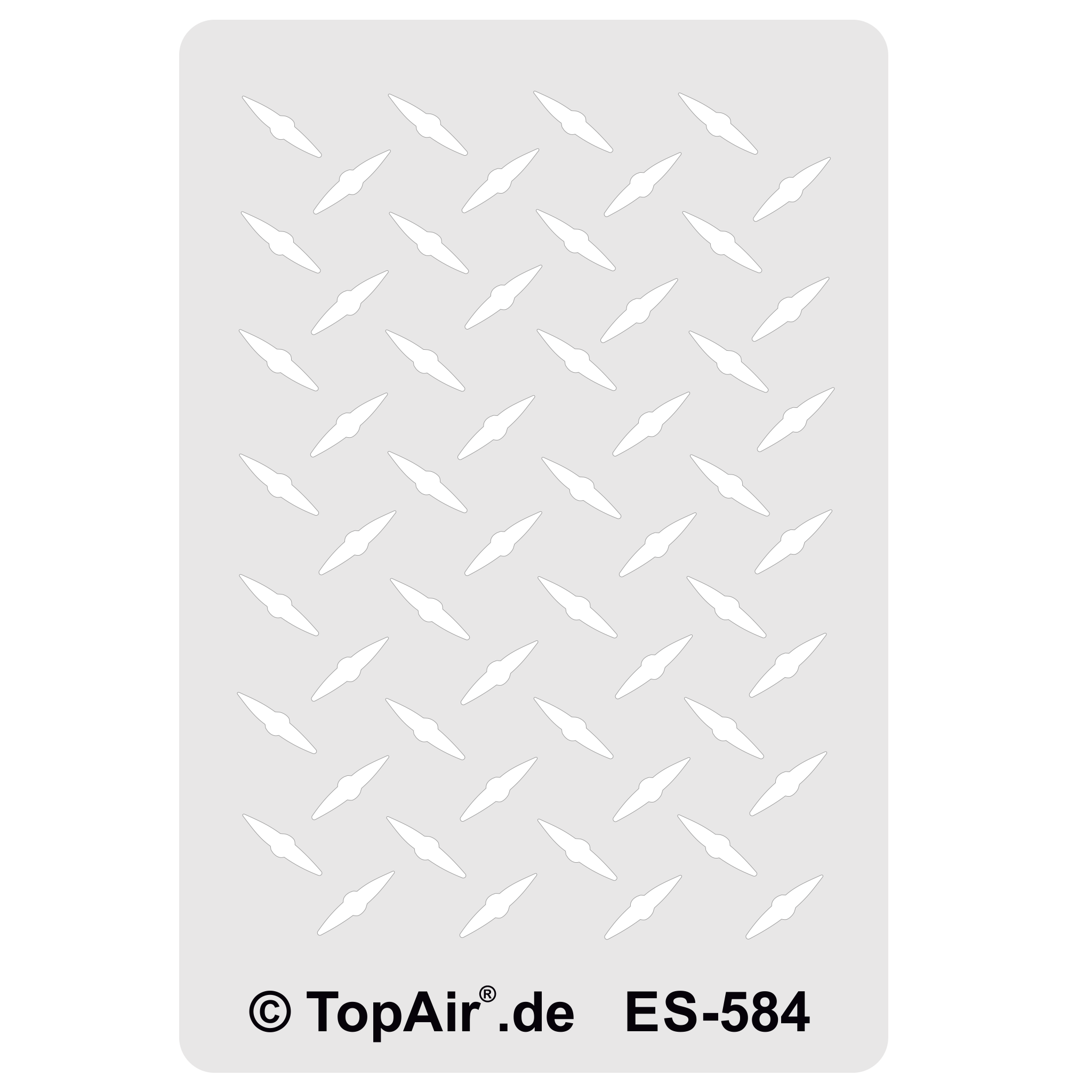 Schablone ES584 - Riffelblech