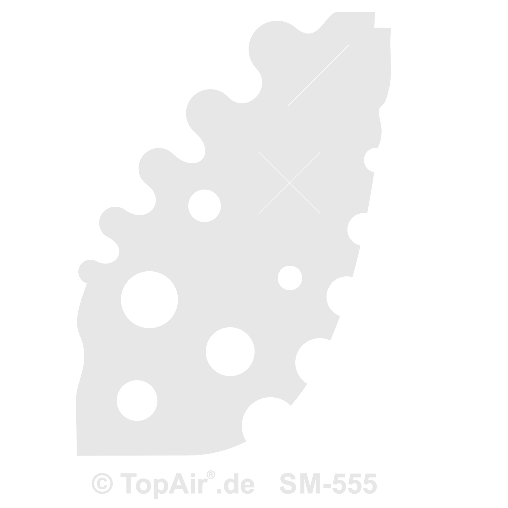 Schablone SM555 - Kreise und Radien