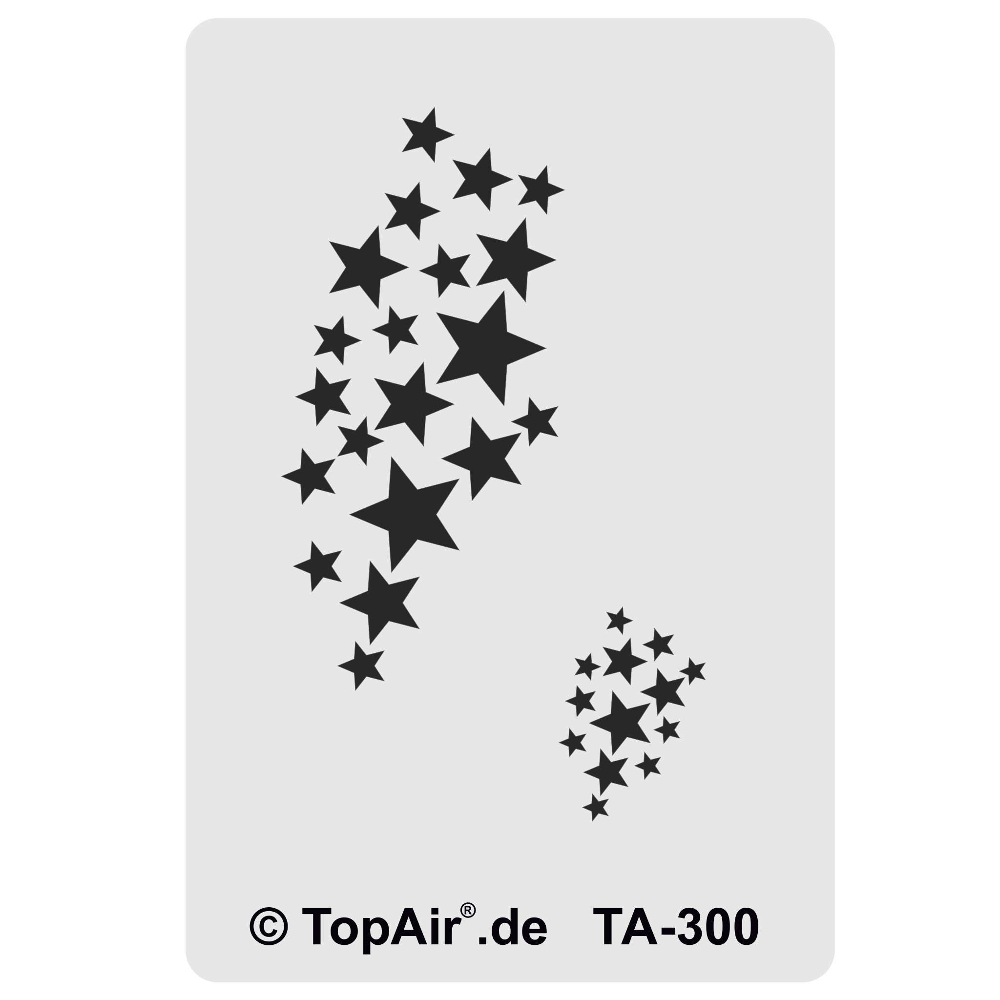 Schablone TA300 - Sterne