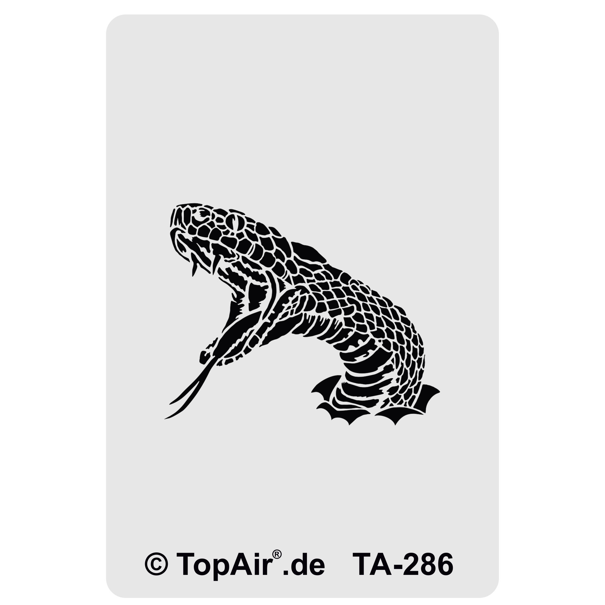 Schablone TA286 - Schlange